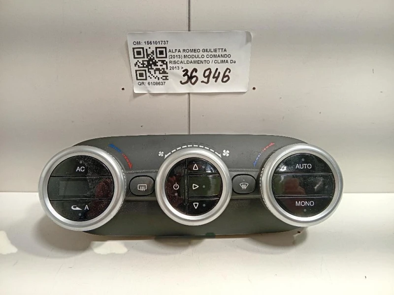 Modulo Comando Riscaldamento Clima 156101737 5556000902 Alfa Romeo Giulietta 2013