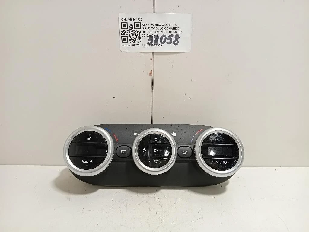 Modulo Comando Riscaldamento Clima 156101737 Alfa Romeo Giulietta 2013