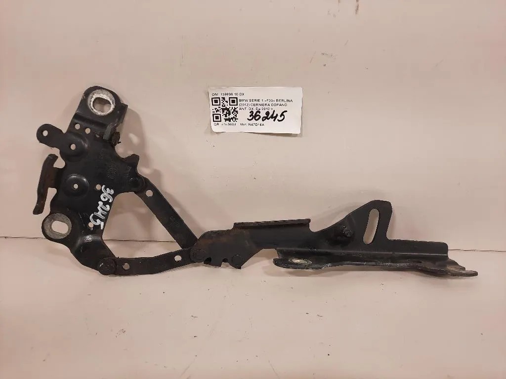 Cerniera Cofano ANT DX 139896 10 DX Bmw Serie 1 F20 Berlina 2012