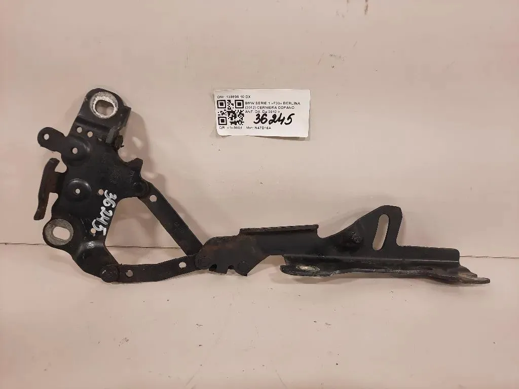 Cerniera Cofano ANT DX 139896 10 DX Bmw Serie 1 F20 Berlina 2012