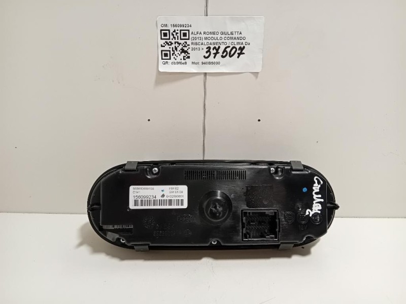 Modulo Comando Riscaldamento Clima 156099234 Alfa Romeo Giulietta 2013