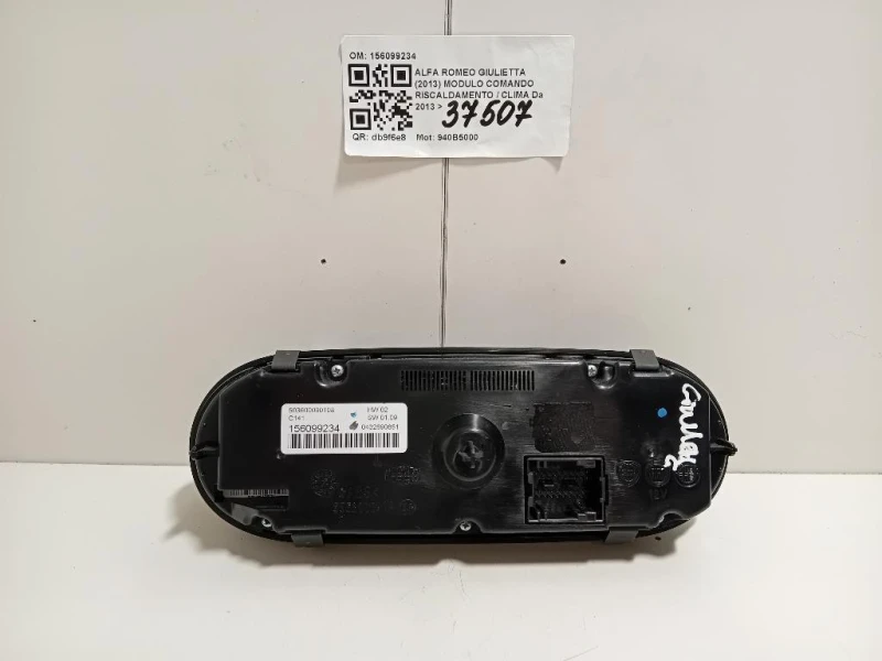 Modulo Comando Riscaldamento Clima 156099234 Alfa Romeo Giulietta 2013