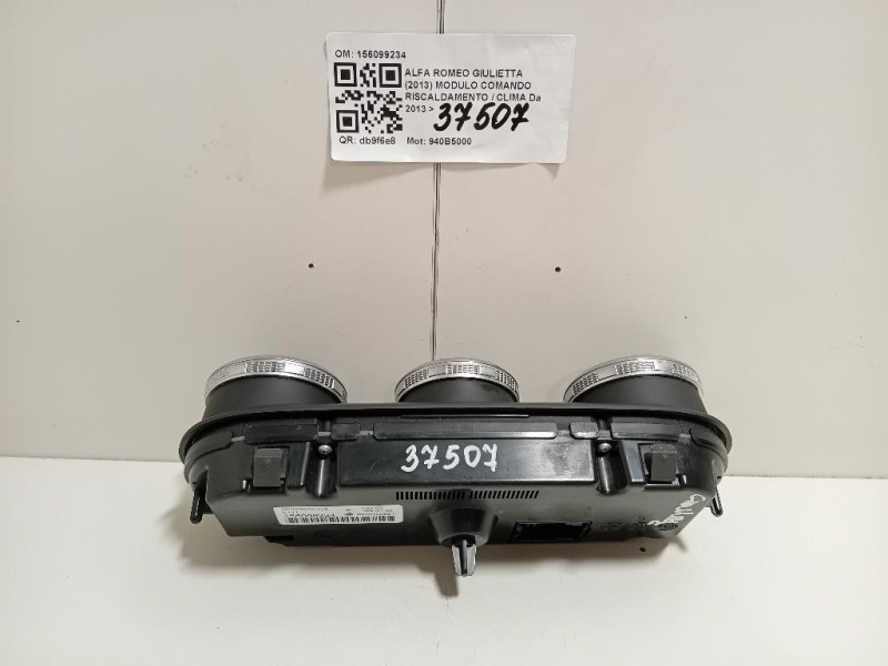 Modulo Comando Riscaldamento Clima 156099234 Alfa Romeo Giulietta 2013