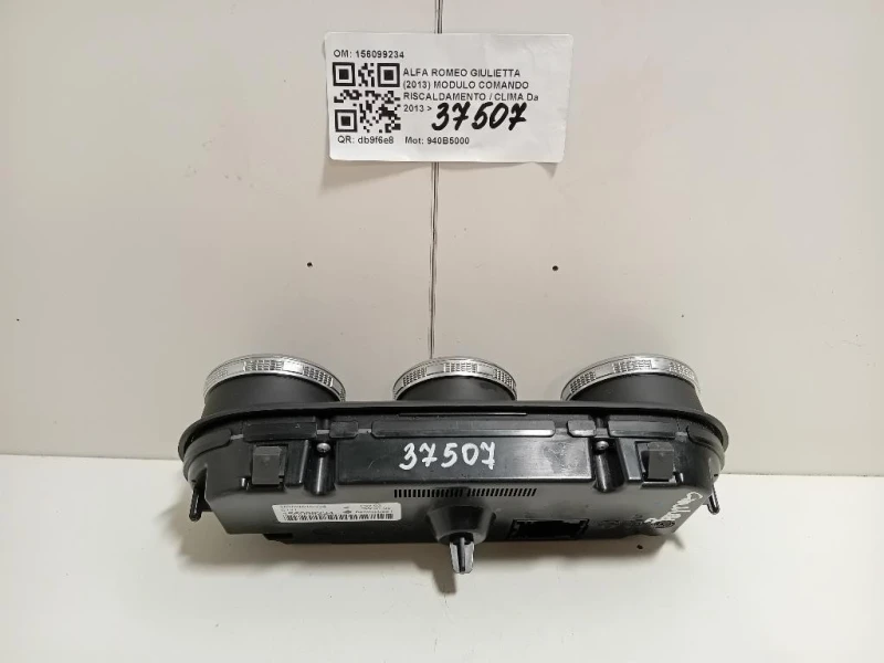 Modulo Comando Riscaldamento Clima 156099234 Alfa Romeo Giulietta 2013