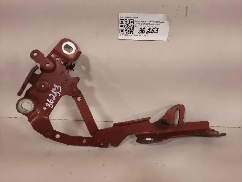 Cerniera Cofano ANT DX 139896 10 DX Bmw Serie 1 F20 Berlina 2012