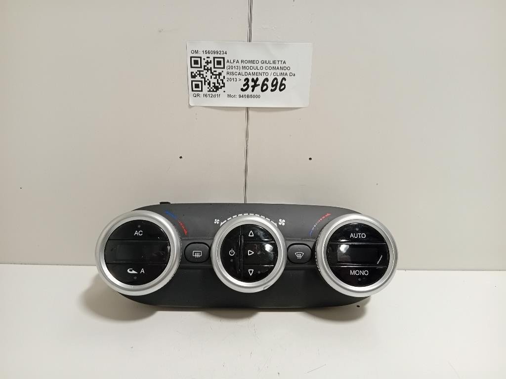 Modulo Comando Riscaldamento Clima 156099234 Alfa Romeo Giulietta 2013