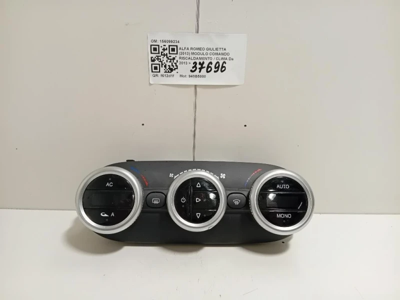 Modulo Comando Riscaldamento Clima 156099234 Alfa Romeo Giulietta 2013