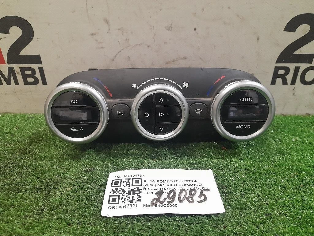 Modulo Comando Riscaldamento Clima 156101737 Alfa Romeo Giulietta 2016
