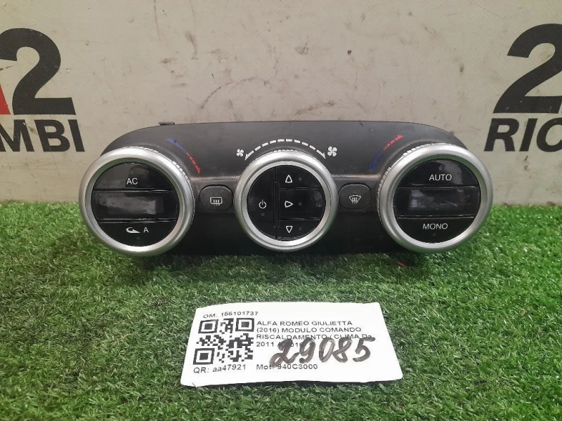 Modulo Comando Riscaldamento Clima 156101737 Alfa Romeo Giulietta 2016