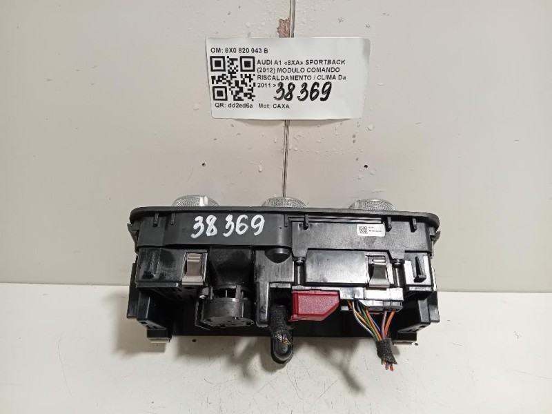 Modulo Comando Riscaldamento Clima 8X0820043B Audi A1 8XA Sportback 2012