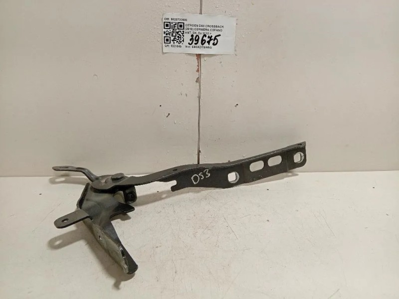 Cerniera Cofano ANT DX 9820730680 Citroen DS3 Crossback 2018