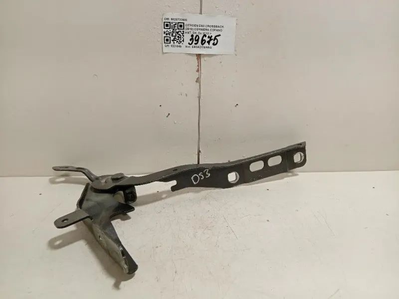 Cerniera Cofano ANT DX 9820730680 Citroen DS3 Crossback 2018