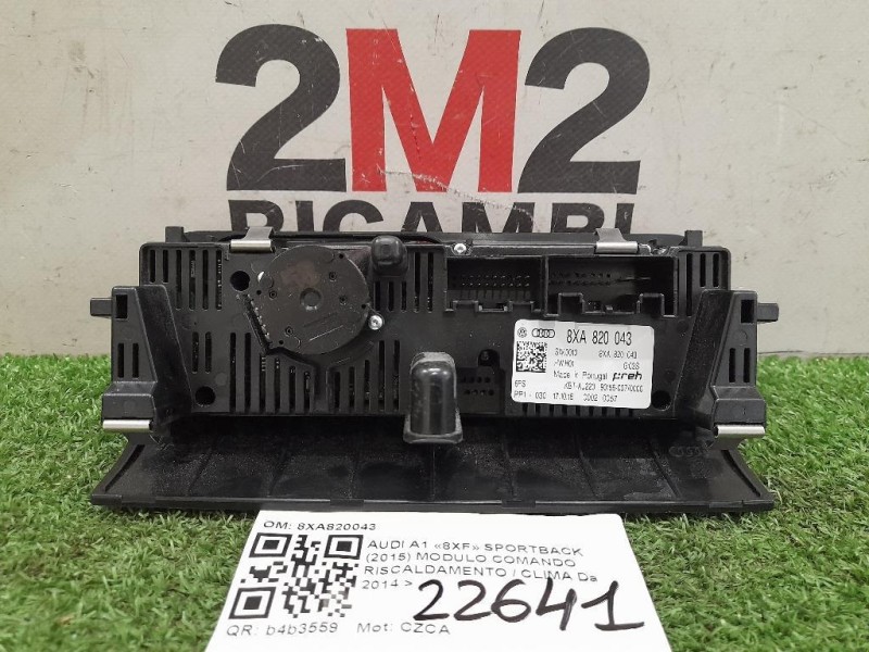 Modulo Comando Riscaldamento Clima 8XA820043 Audi A1 8XF Sportback 2015