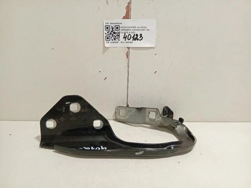 Cerniera Cofano ANT DX 654006928R Dacia Duster II 2018