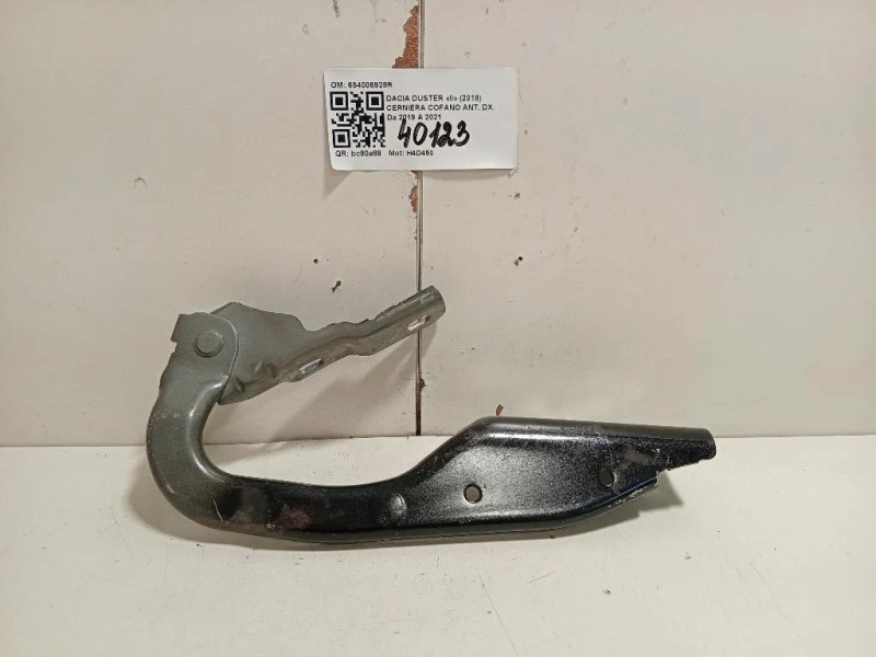 Cerniera Cofano ANT DX 654006928R Dacia Duster II 2018