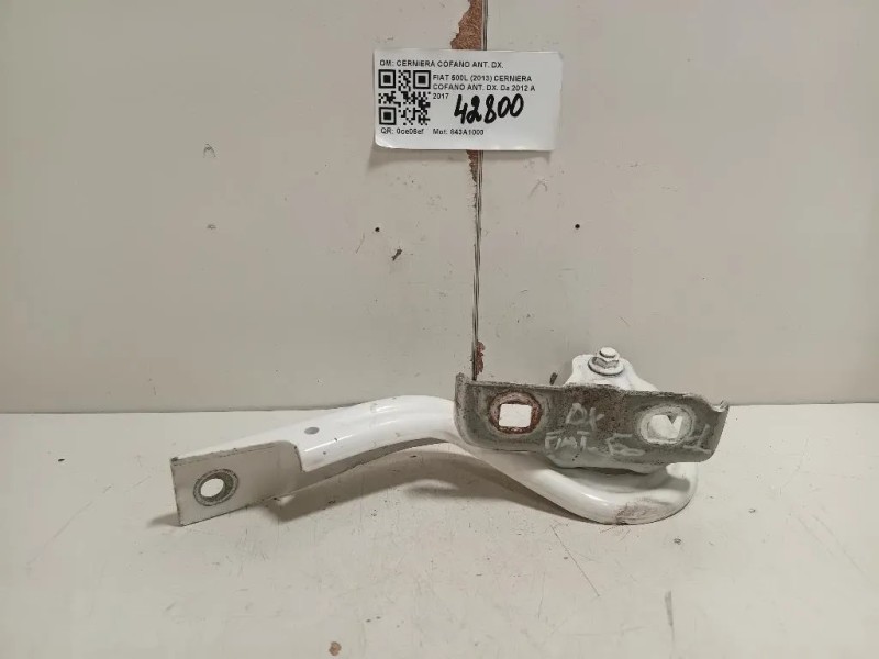 Cerniera Cofano ANT DX 51883029 Fiat 500L 2013
