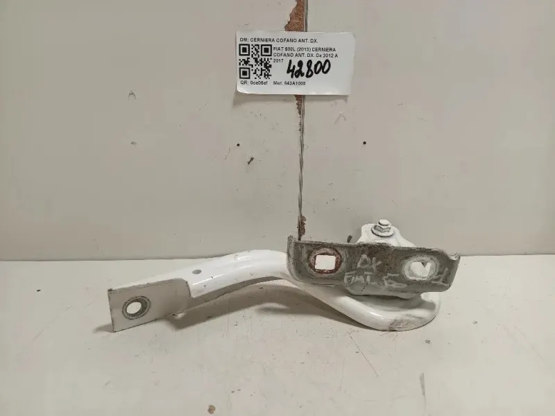 Cerniera Cofano ANT DX 51883029 Fiat 500L 2013