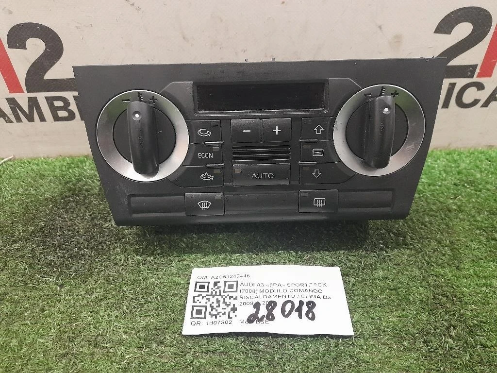 Modulo Comando Riscaldamento Clima A2C53242446 Audi A3 8PA Sportback 2008