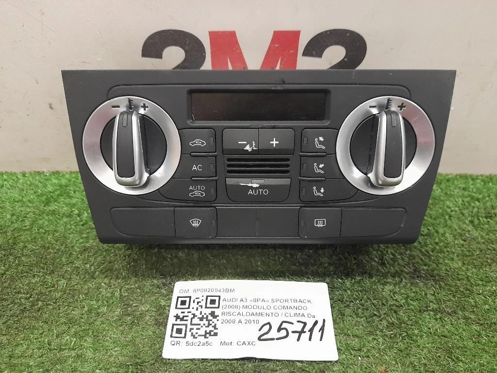 Modulo Comando Riscaldamento Clima 8P0820043BM Audi A3 8PA Sportback 2008