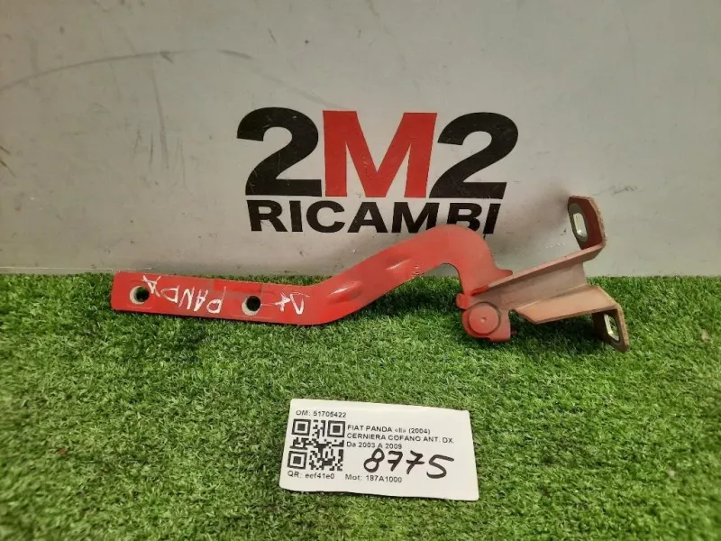 Cerniera Cofano ANT DX 51705422 Fiat Panda II 2004