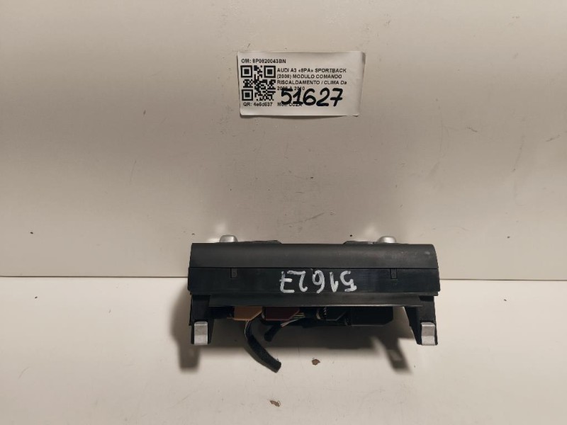 Modulo Comando Riscaldamento Clima 8P0820043BN Audi A3 8PA Sportback 2008