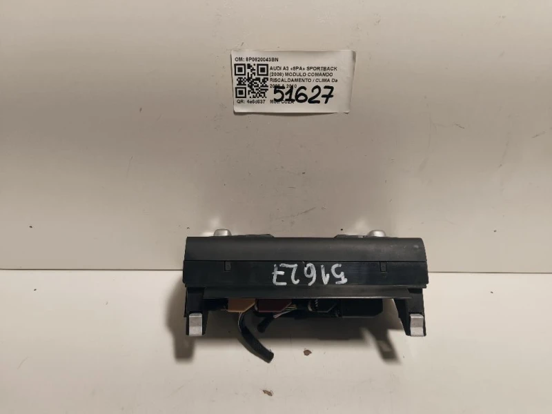 Modulo Comando Riscaldamento Clima 8P0820043BN Audi A3 8PA Sportback 2008