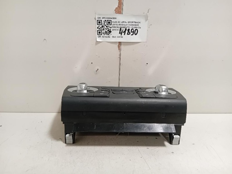 Modulo Comando Riscaldamento Clima 8P0 820043BM Audi A3 8PA Sportback 2010