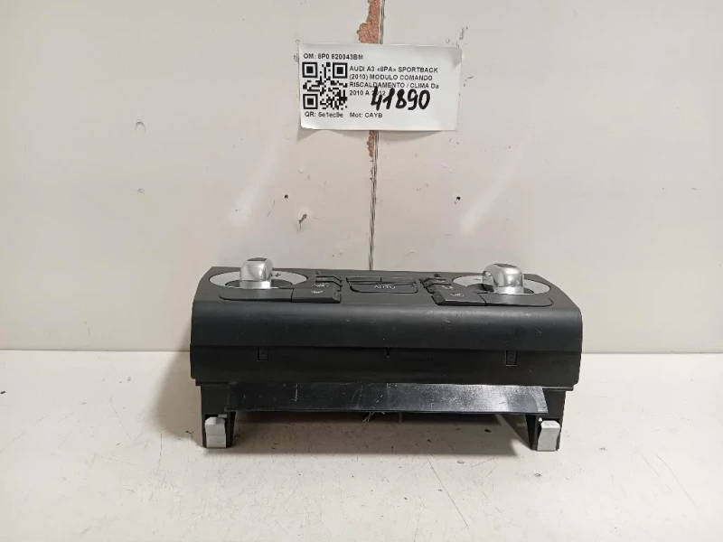 Modulo Comando Riscaldamento Clima 8P0 820043BM Audi A3 8PA Sportback 2010