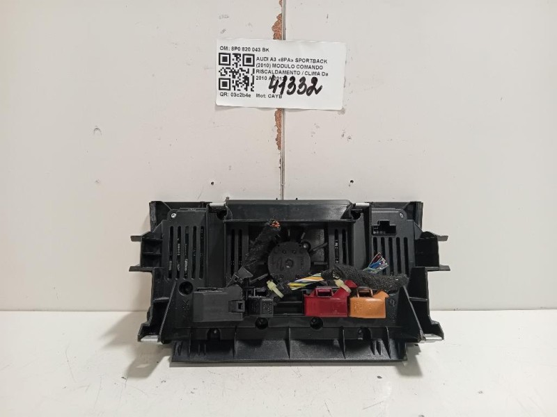 Modulo Comando Riscaldamento Clima 8P0820043BK Audi A3 8PA Sportback 2010