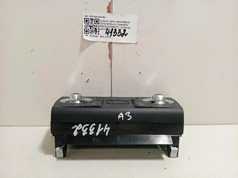 Modulo Comando Riscaldamento Clima 8P0820043BK Audi A3 8PA Sportback 2010