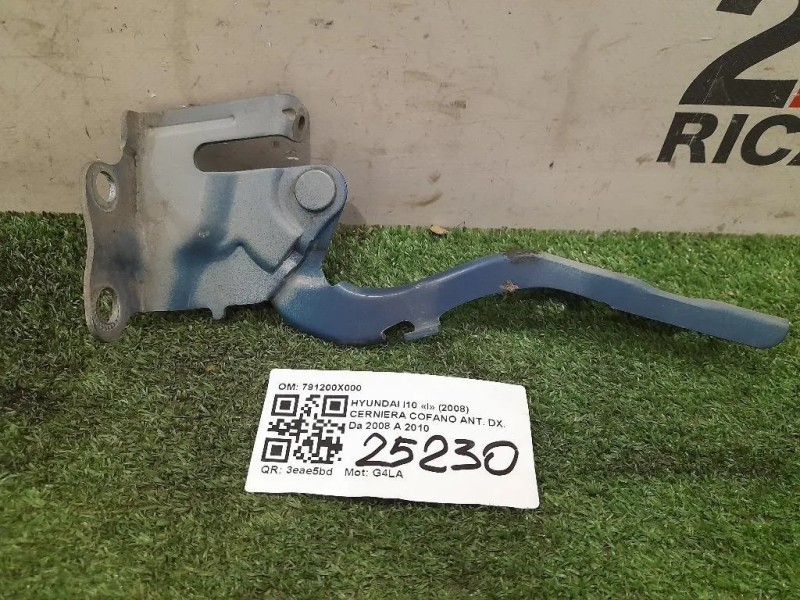 Cerniera Cofano ANT DX 791200X000 Hyundai I10 I 2008