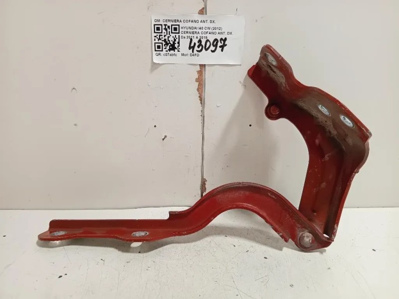 Cerniera Cofano ANT DX CERNIERA COFANO ANT DX Hyundai I40 CW 2012