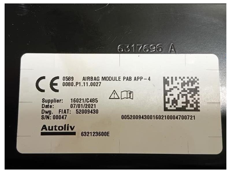 Air-bag Passeggero P52029371 Dodge Journey 2009