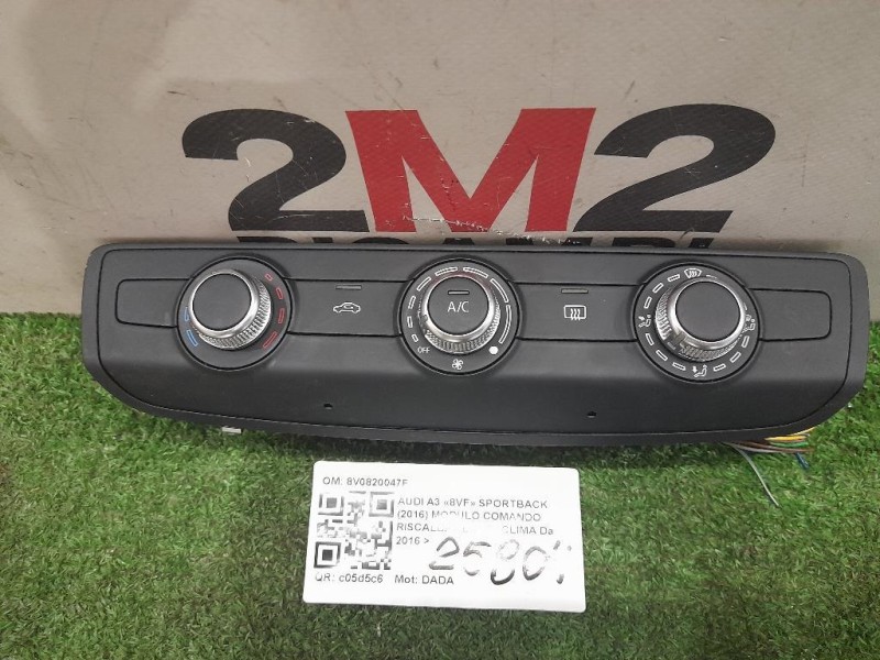 Modulo Comando Riscaldamento Clima 8V0820047F Audi A3 8VF Sportback 2016