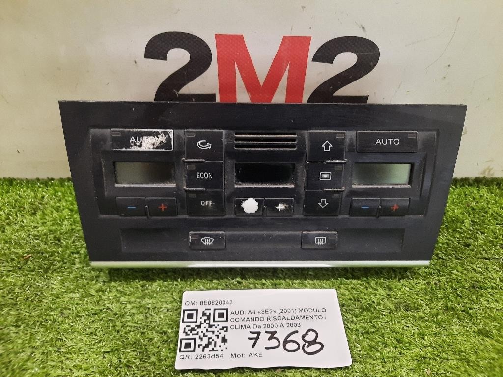 Modulo Comando Riscaldamento Clima 8E0820043 Audi A4 8E2 2001