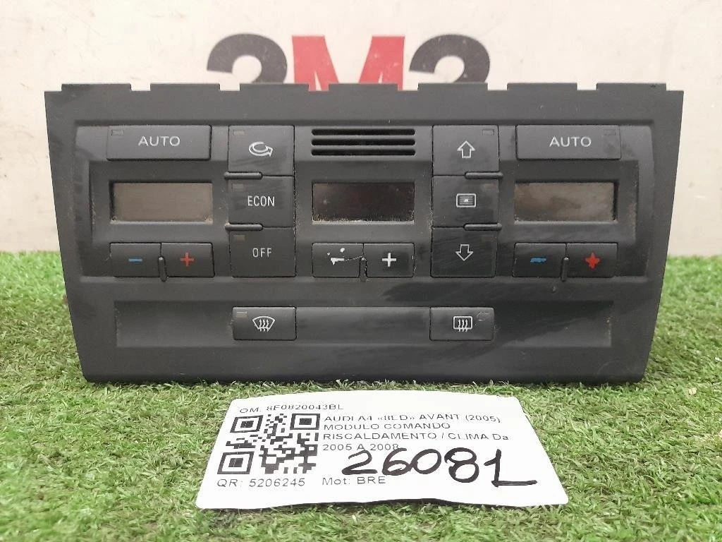 Modulo Comando Riscaldamento Clima 8E0820043BL Audi A4 8ED Avant 2005