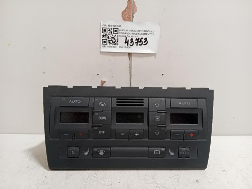 Modulo Comando Riscaldamento Clima 8E0 820 043 Audi A4 8K2 2012