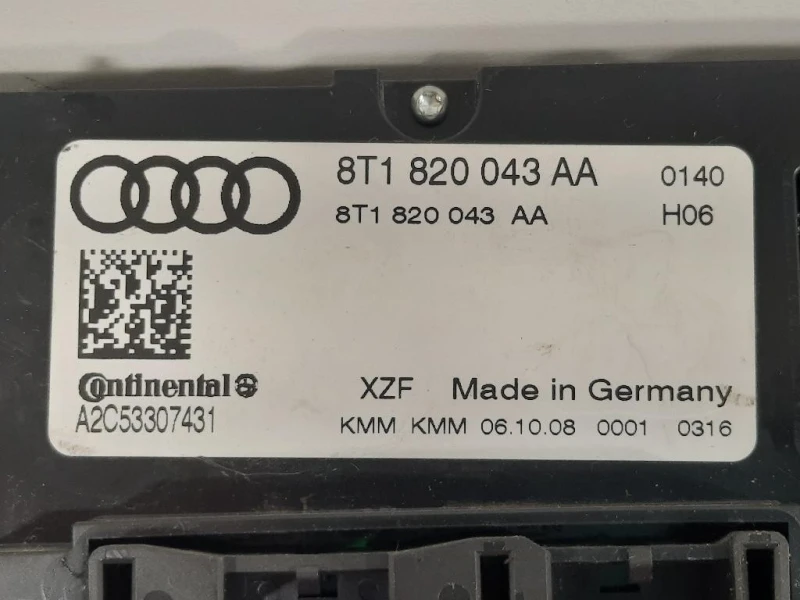 Modulo Comando Riscaldamento Clima 8T1820043AA Audi A4 8K5 Avant 2008