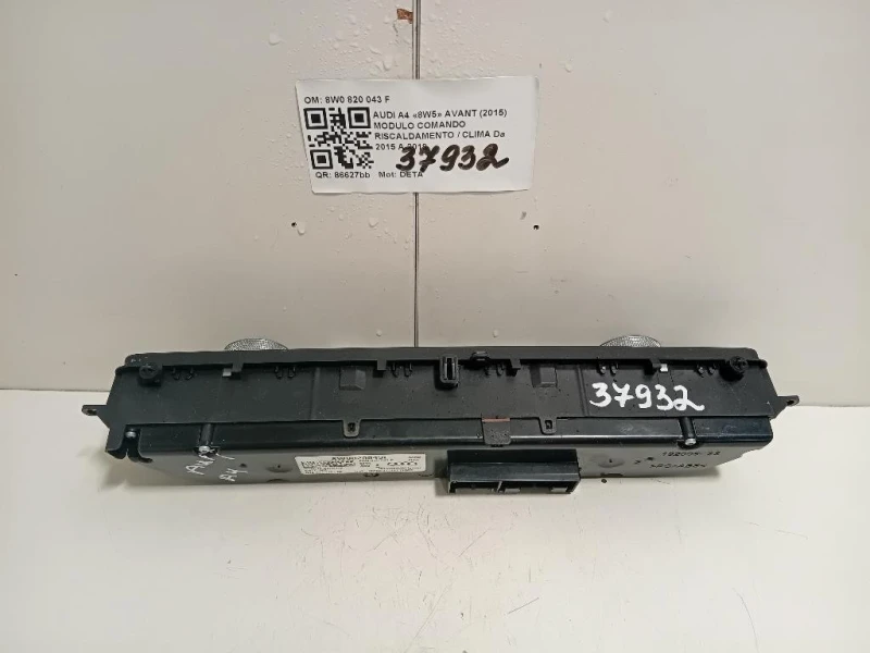 Modulo Comando Riscaldamento Clima 8W0820043F Audi A4 8W5 Avant 2015