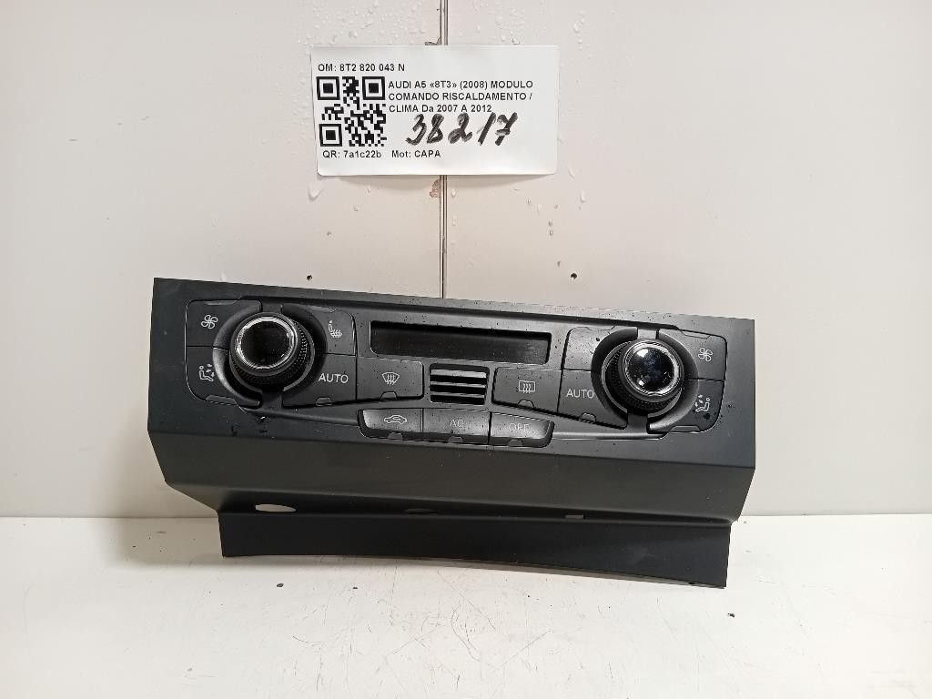 Modulo Comando Riscaldamento Clima 8T2820043N Audi A5 8T3 2008