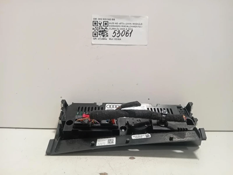 Modulo Comando Riscaldamento Clima 8K2 820 043 BB Audi A5 8T3 2008