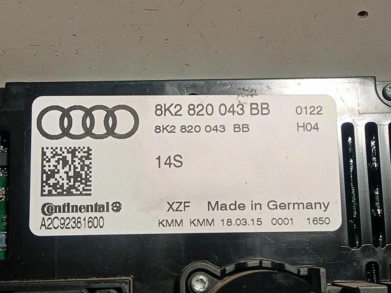 Modulo Comando Riscaldamento Clima 8K2 820 043 BB Audi A5 8T3 2008