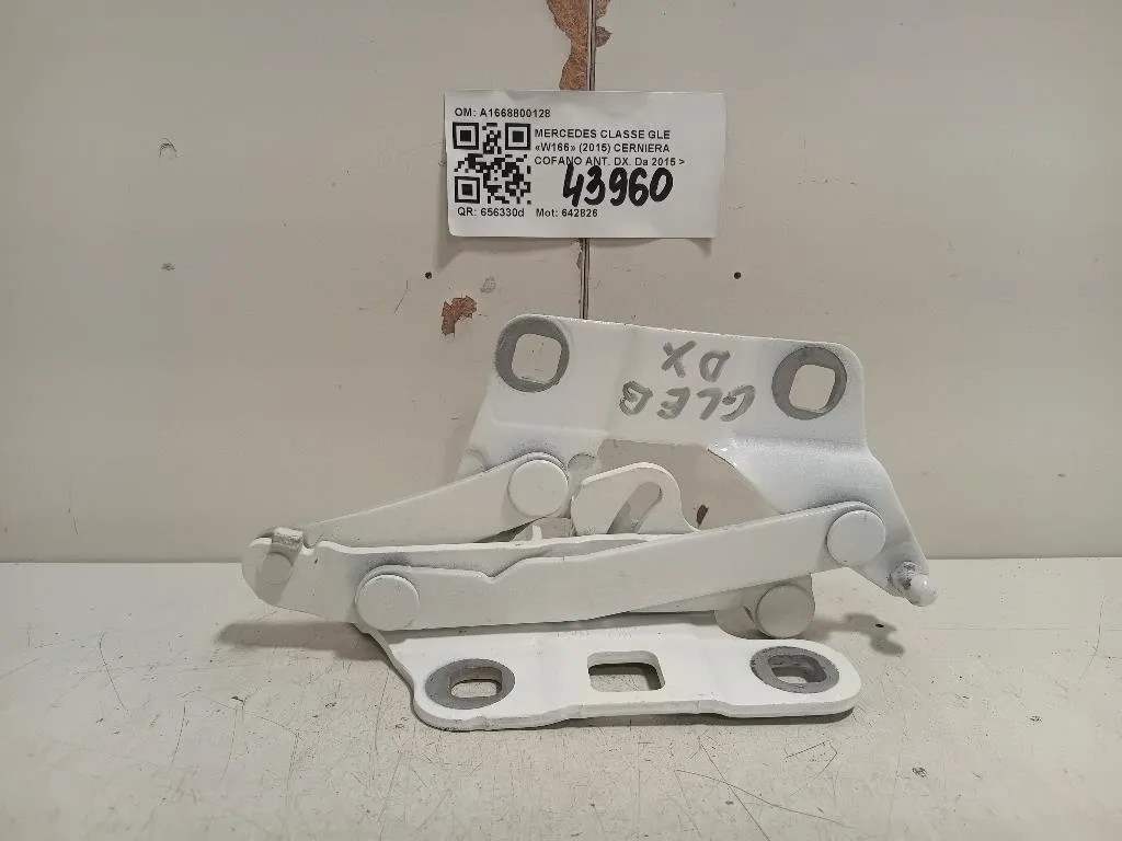 Cerniera Cofano ANT DX A1668800128 Mercedes Classe GLE W166 2015