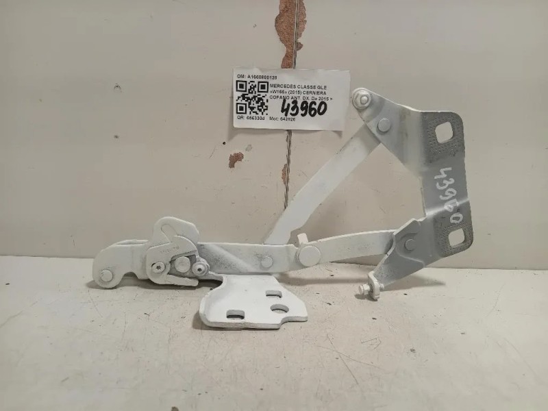 Cerniera Cofano ANT DX A1668800128 Mercedes Classe GLE W166 2015