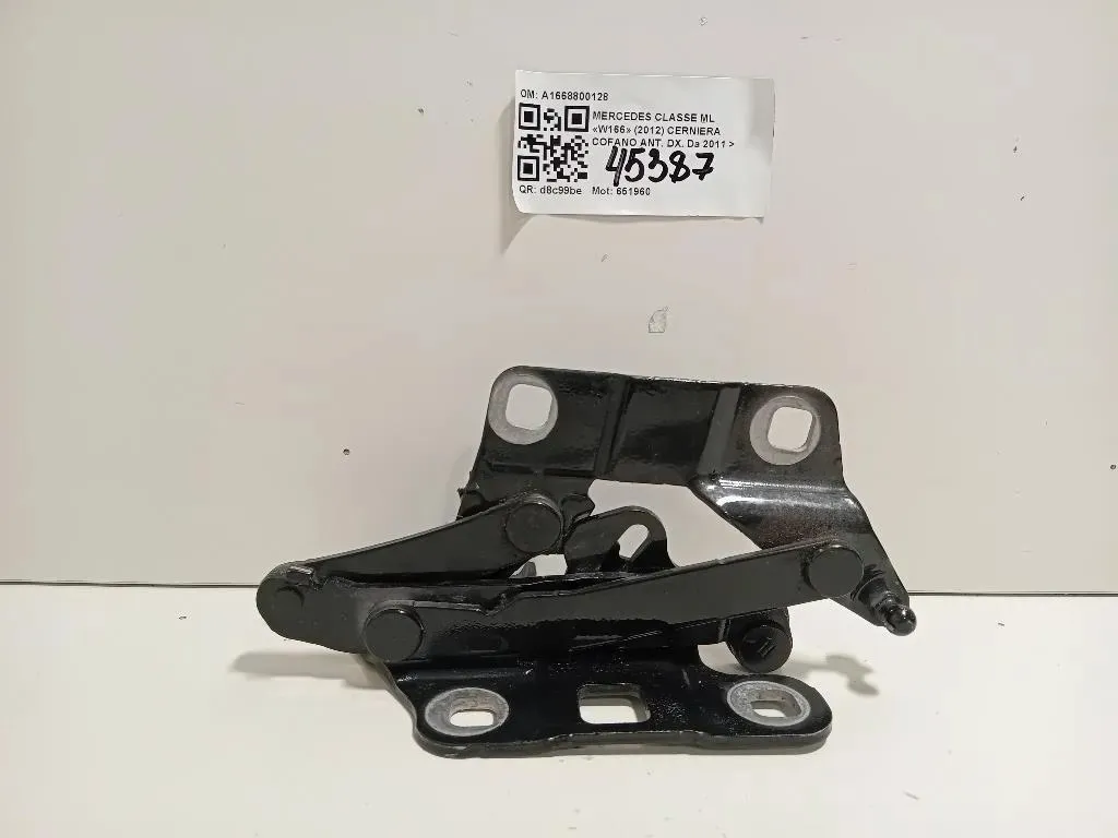 Cerniera Cofano ANT DX A1668800128 Mercedes Classe GLE W166 2015