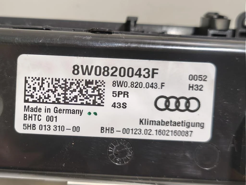 Modulo Comando Riscaldamento Clima 8W0820043F Audi A5 8TA Sportback 2012