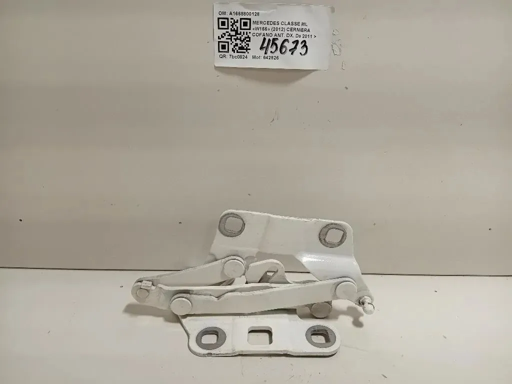 Cerniera Cofano ANT DX A1668800128 Mercedes Classe ML W166 2012