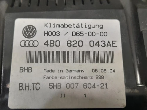 Modulo Comando Riscaldamento Clima 5HB00760421 Audi A6 4B Avant 2001