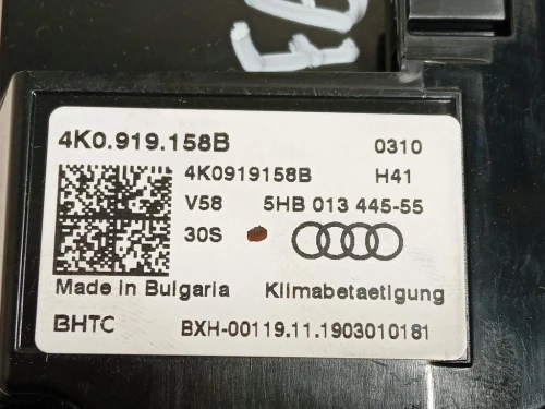 Modulo Comando Riscaldamento Clima 4K0919158B POSTERIORE Audi A6 4GD Avant 2016