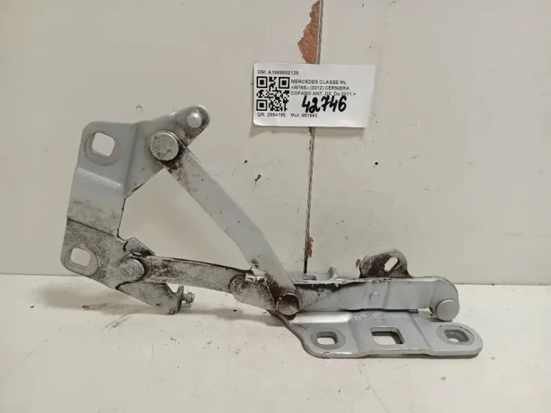 Cerniera Cofano ANT DX A1668800128 Mercedes Classe ML W166 2012